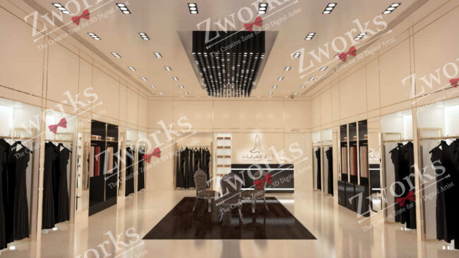 Dress Cloth Interior Design 3d model 2 Dress Cloth Interior Design 3d model