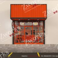 Fast Food Restaurant 3D Model