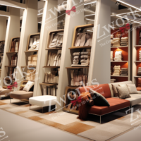 Carpet shop interior design 3D model