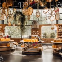 Honey shop interior design 3D model