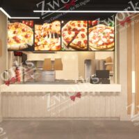 Pizza Restaurant Interior Design 3d model