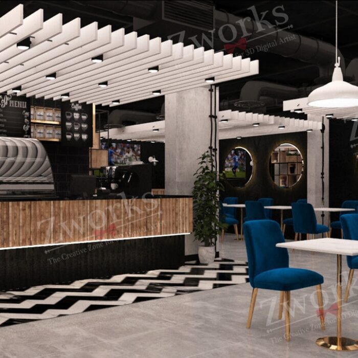 Coffee Shop 3D Model