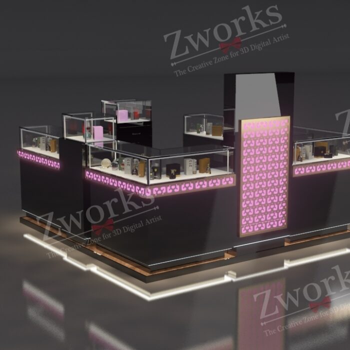 Perfume Booth Stand 3D Model