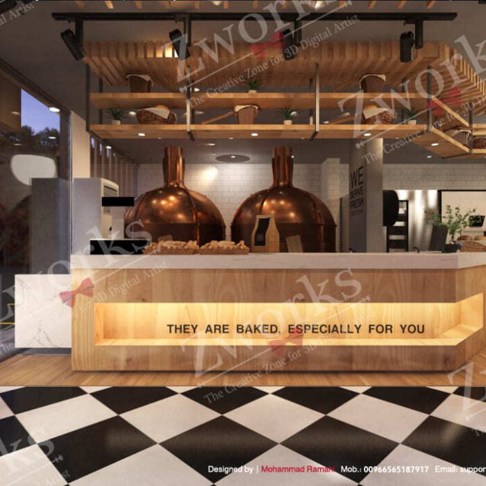 Bakery Shop Interior Design 3d Model