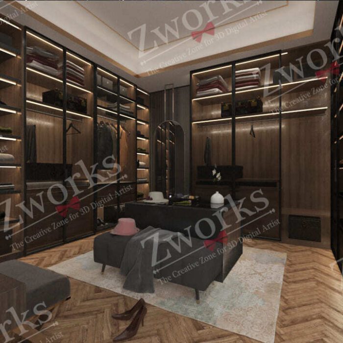 Dressing Room 3D Model 01
