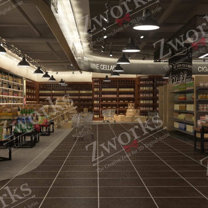 Grocery Supermarket 3D Models 1