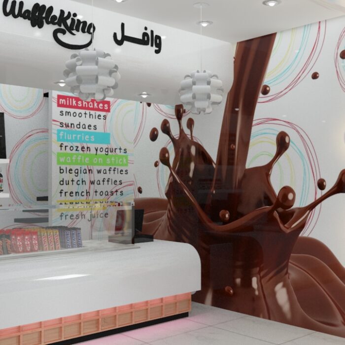 Waffle Interior Design 3d model 3