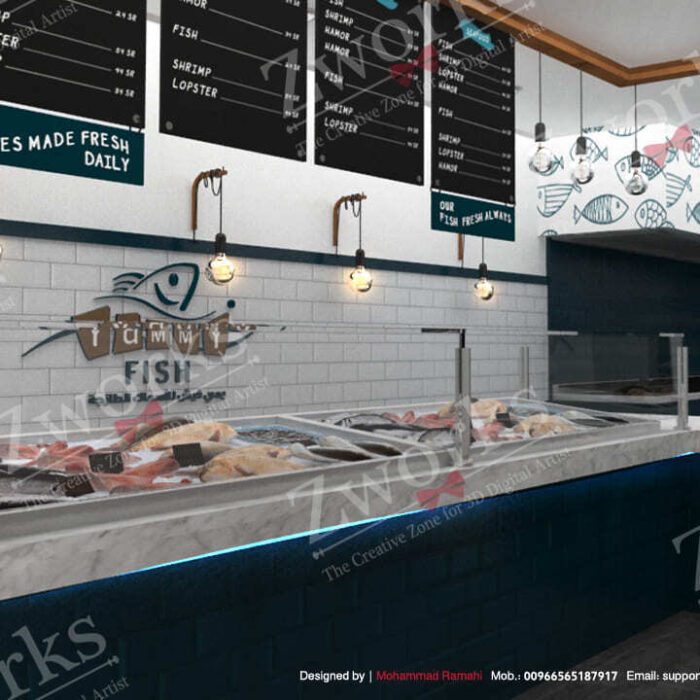 Fish Shop Restaurant Interior Design 3