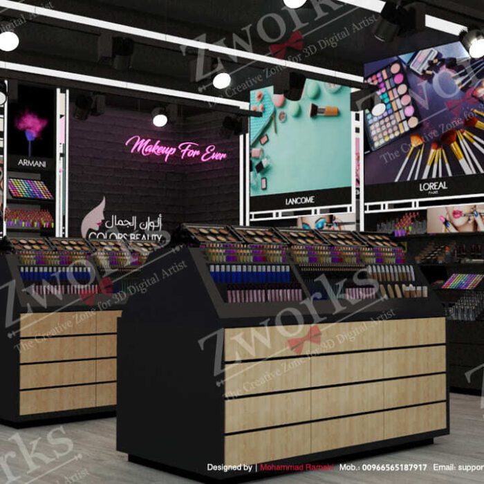 Makeup Store Interior Design 3D Model
