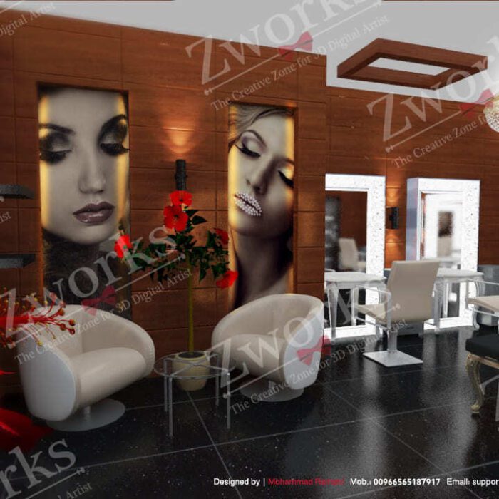 Beauty Salon interior design 3d model