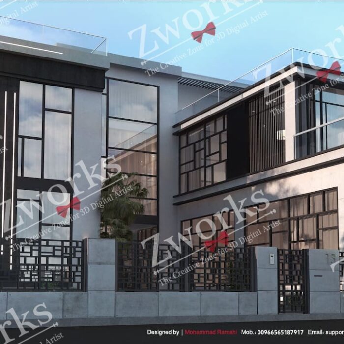 3D Villa Exterior