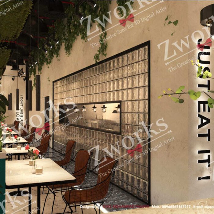 3D Burger Restaurant