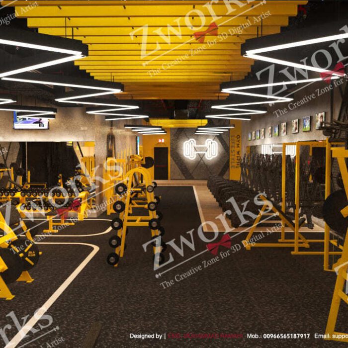 gym yellow and black