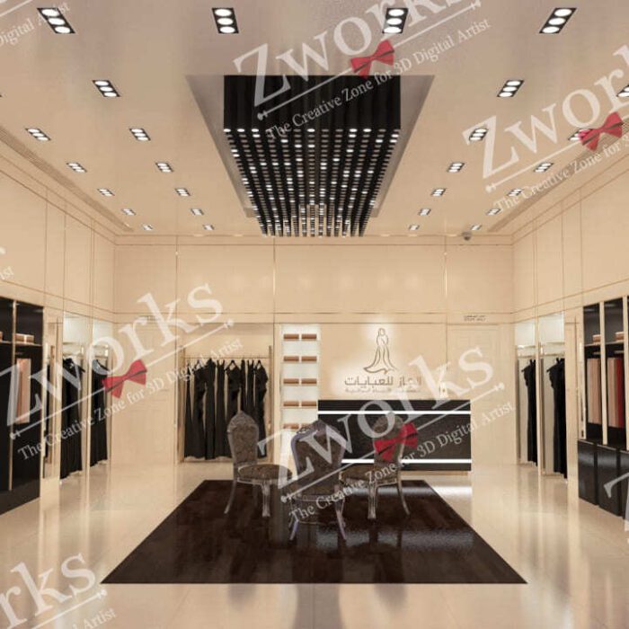 Dress Cloth Interior Design 3d model