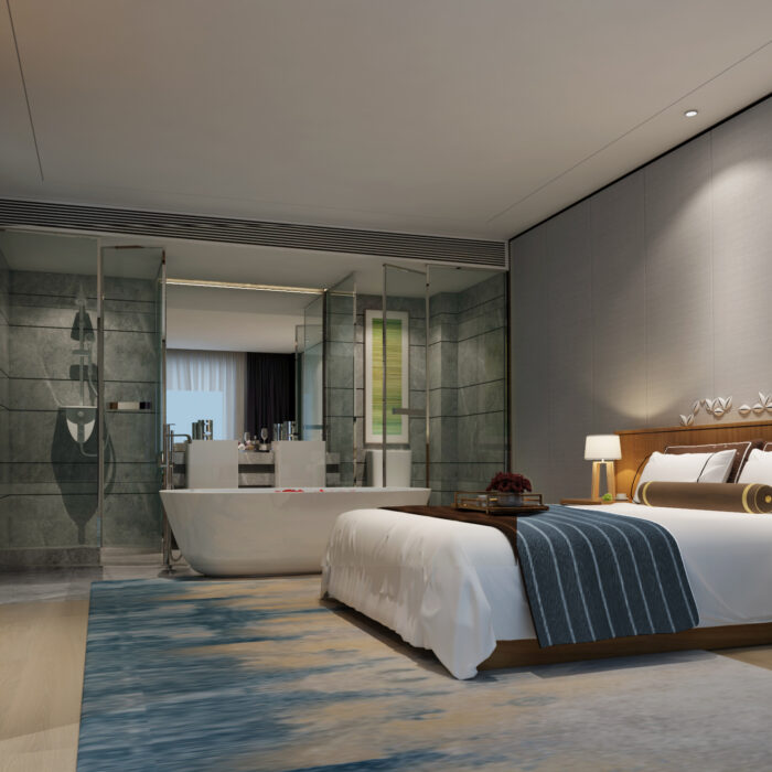 Hotel Bedroom 3D Model