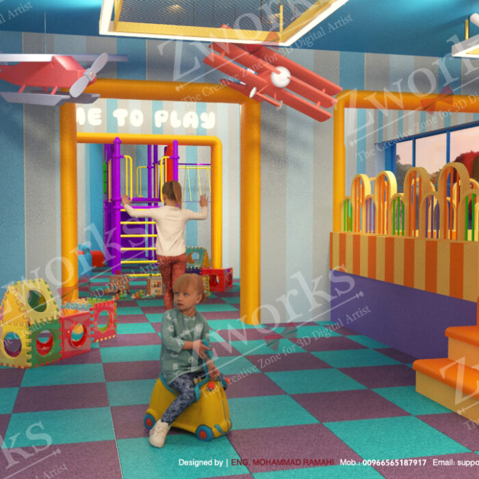 Kids Playground Toys 3D Model 5